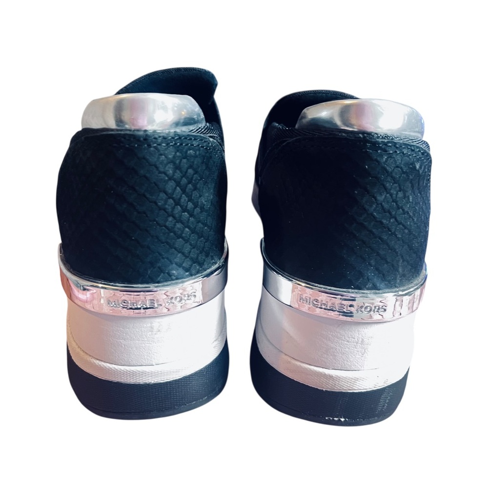 Michael Kors Geena Slip-On Trainers Black & Silver Size 6.5M for Ladies - Picture 6 of 10